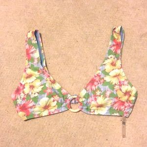 NWT Aerie Floral Bikini Top